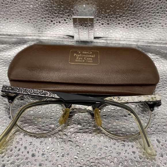 ArtCraft Cat-Eye Eyeglasses sunglasses FRAMES RARE VINTAGE METAL - Picture 2 of 5